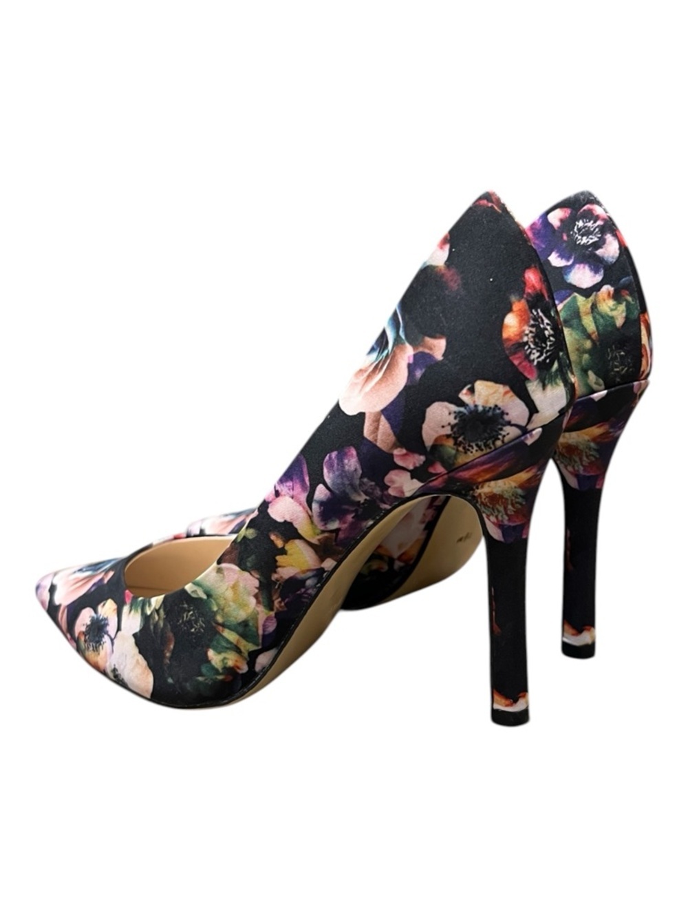 Guess Babbitta pointed toe pumps vibrant floral vacations wedding party 7.5
